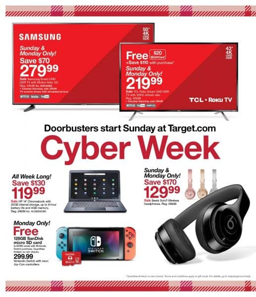 Target Cyber Monday Ad Leaked!