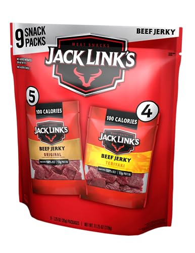 Jack Link's Beef Jerky Variety - Includes Original and Teriyaki Flavors, On...
