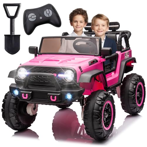 24V 2 Seater Kids Ride On Car Truck with 4x100W Powerful Engine, 20' Extra...