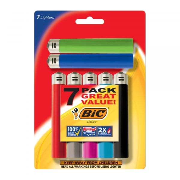 Walmart Clearance! BIC Classic Pocket Lighter Pack of 7 JUST $0.45! REG $6.47