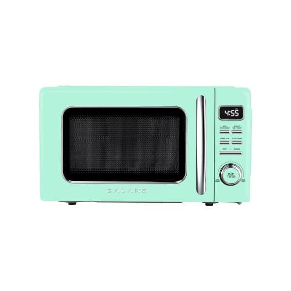 0.9 cu. ft. Retro Countertop Microwave in Green (900-Watt)