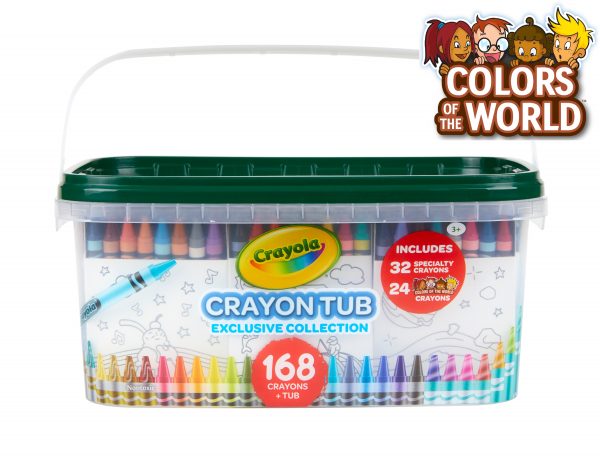 Crayola Crayon and Storage Tub With 168 Crayons Just $1.00 at Walmart!
