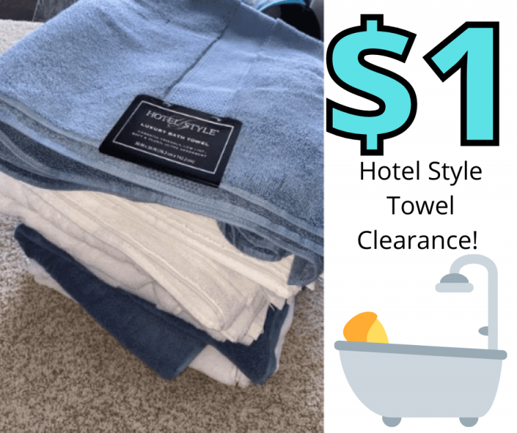 Hotel Style Bath Towels now $1 at Walmart!!!!!