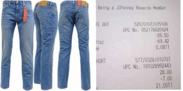 jcpenney levi jeans sale