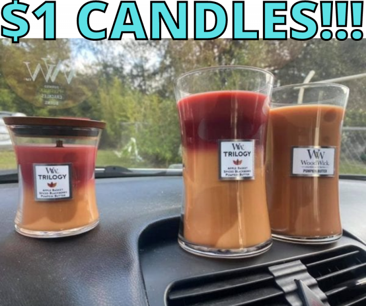 WoodWick Candles only $1 at Walmart!!!!