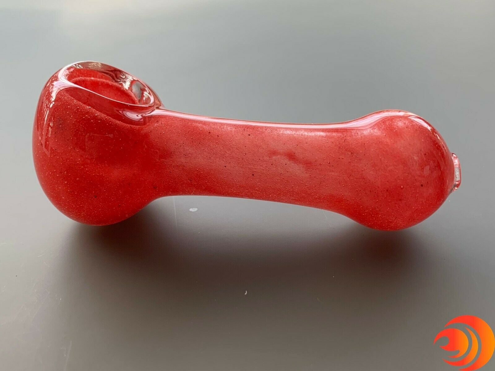 (1) Clearance 3.25" - 3.75" Colorful Red Glass Tobacco Pipes on Sale
