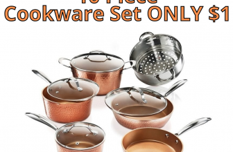 10 Piece Cookware Set ONLY 1