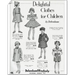 10 inch Photo. Advert for Debenham & Freebody childrens clothes