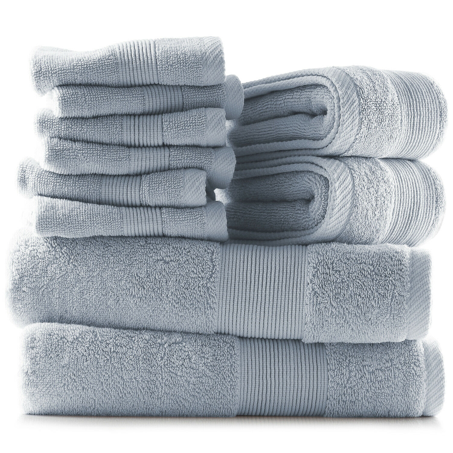 10 Piece Towel Set Ultra Soft Cotton Bath Towels Hand Towels and Washcloths