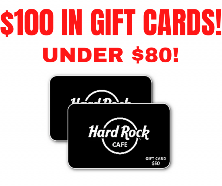 Hard Rock Cafe Gift Cards! Money Maker!