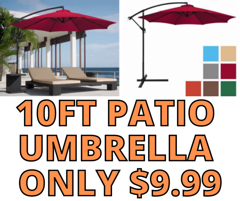 10FT PATIO UMBRELLA ONLY 9.99 (WAS 150!)