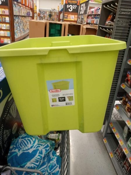 Sterilite 18 Gal Tote Box Just $2.50 at Walmart!