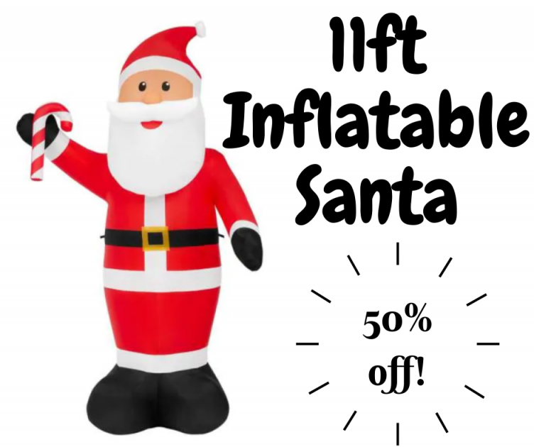11ft Inflatable Santa IN STOCK! With FREE Ship To Store!