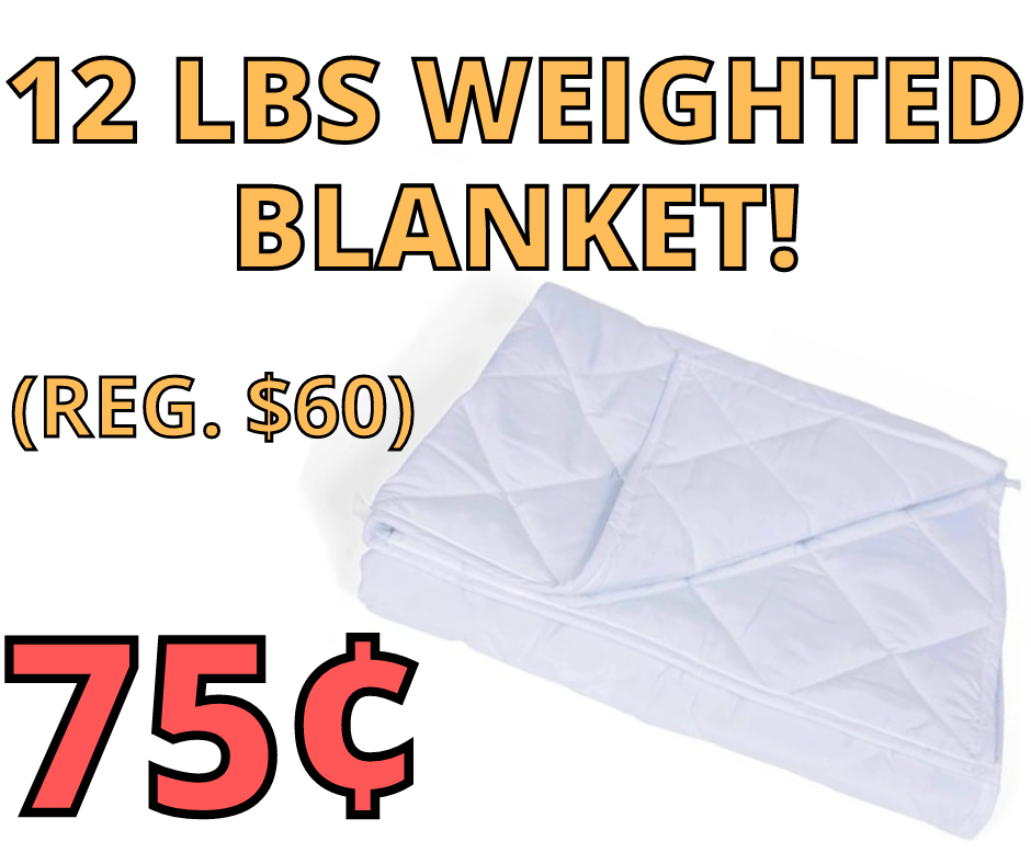 Poly-Fil Weighted Blanket 12lbs Only 75 Cents At Walmart!