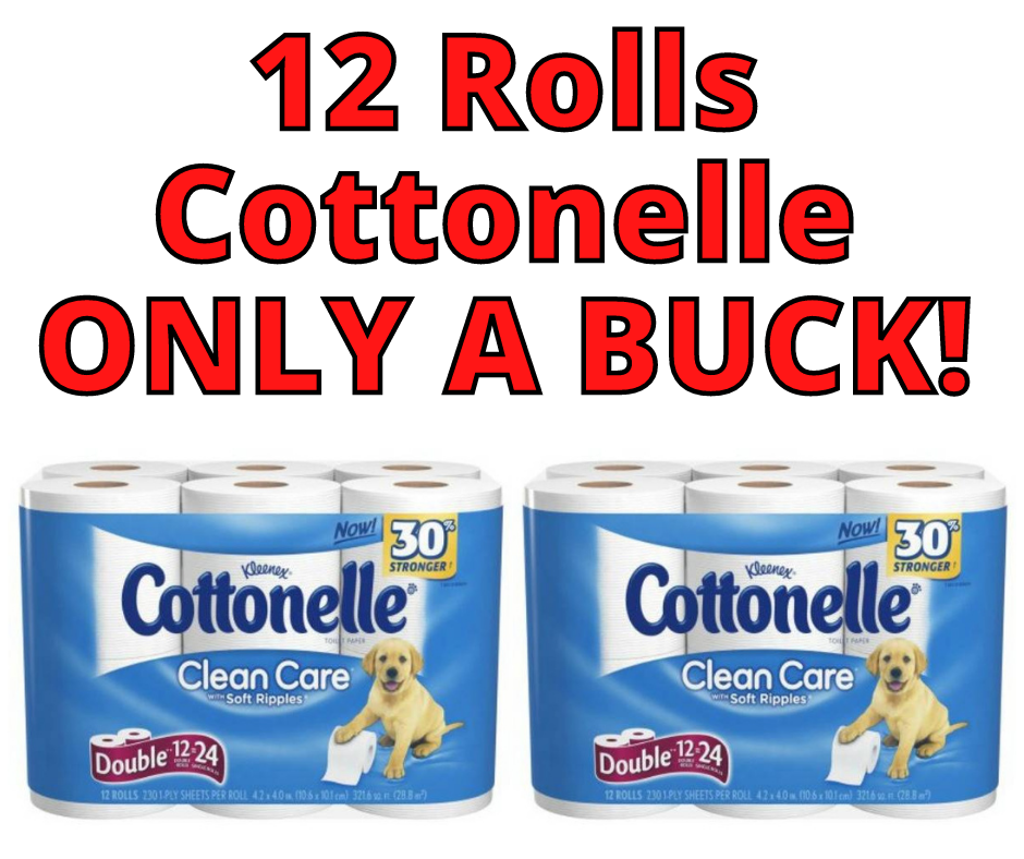 12 Rolls Cottonelle ONLY A BUCK