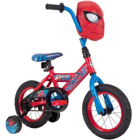 12" Marvel Spider-Man Sidewalk Bike for Boys, Red, by Huffy