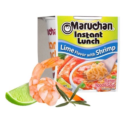 (12 Packs) Maruchan Lime with Shrimp Instant Lunch, 2.25 oz packaged soups
