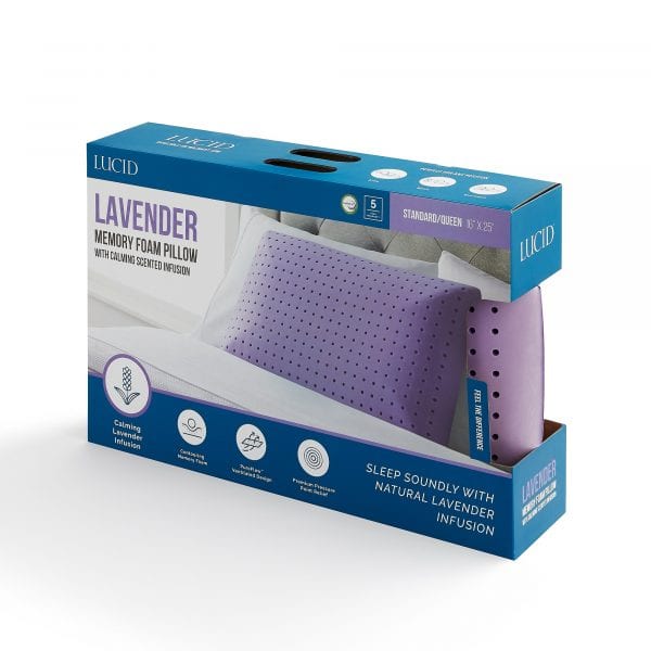 Lucid Lavender Memory Foam Pillow Only $11.00 at Walmart!