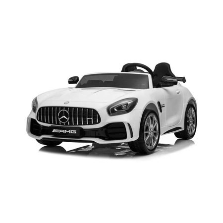 12V Mercedes Benz AMG GTR 2 Seater Ride on Car (White)