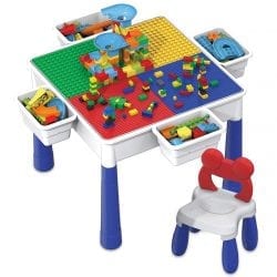 Large Building Blocks Activity Center Table & Chair Set On Sale At Jane!