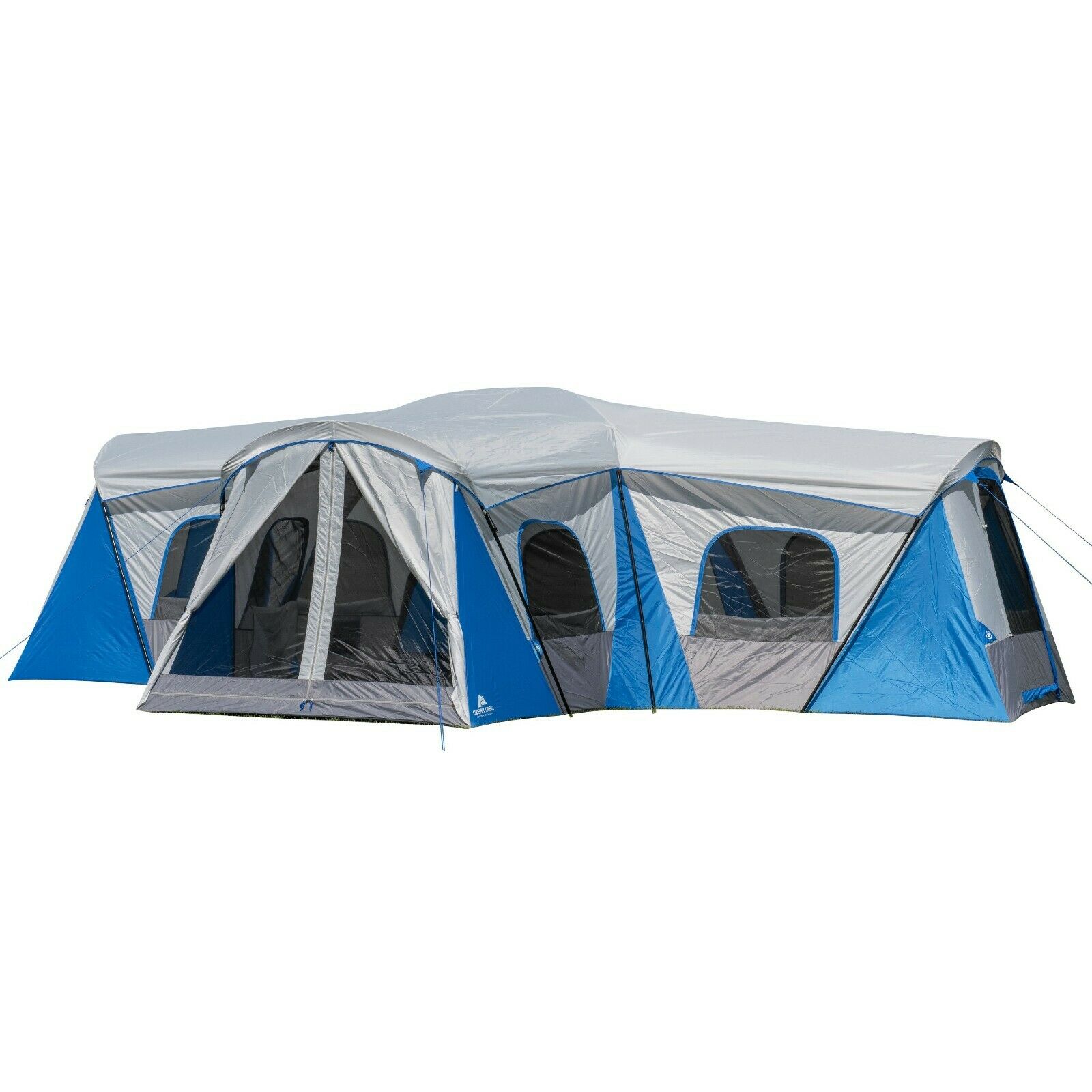 16-Person 3-Room Family Cabin Tent with 3 Entrances Outdoor Camping Sleeping