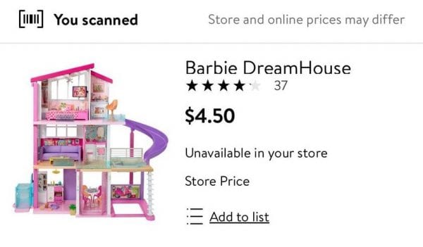 Barbie Dreamhouse only $4.50 at Walmart!!!!! RUN!