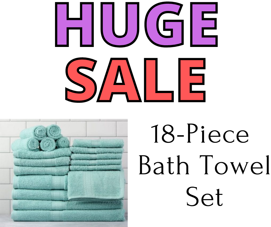 18 Piece Bath Towel Set 1