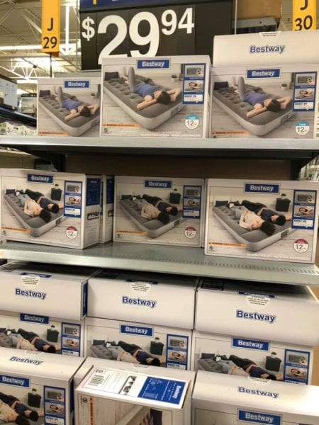 Bestway 12″ Air Mattresses with Pump UNMARKED Walmart Clearance!!!!!!