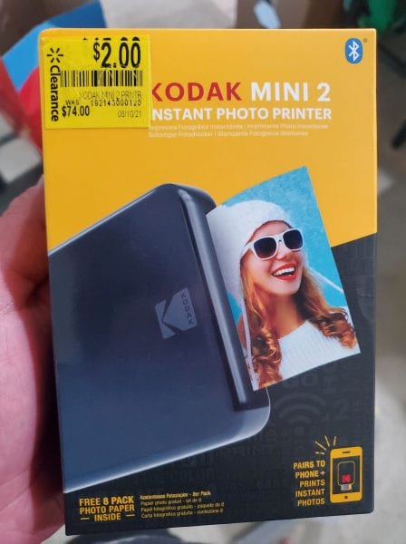 Kodak Wireless Mobile Instant Photo Printer only $2 at Walmart!!!!! (was $74)