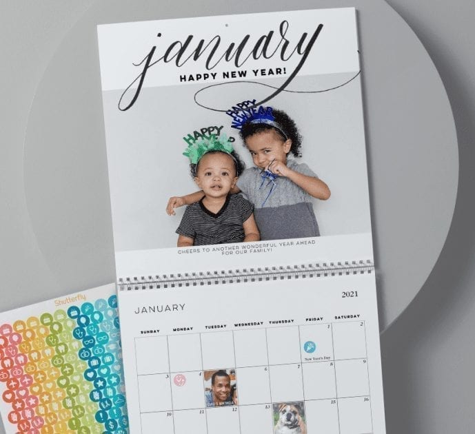 Free Personalized Photo Calendar From Shutterfly Just Pay Shipping