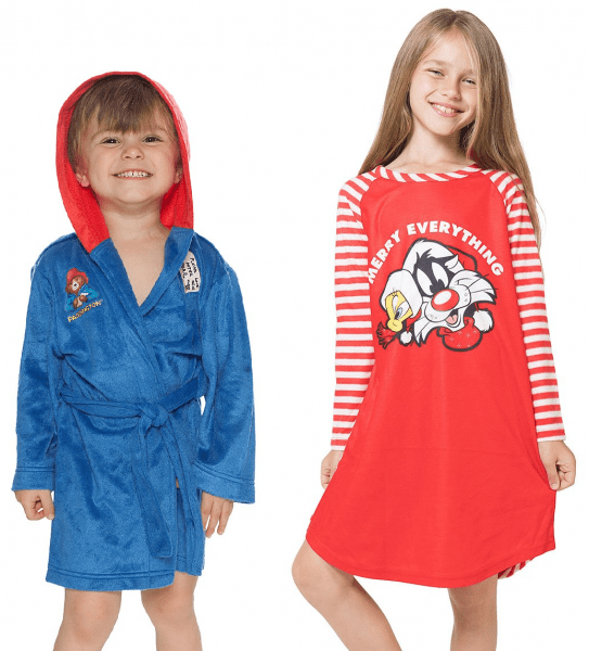 Pajamas, Union Suits, Robes, & Hooded Towels JUST $4.99 at Zulily!