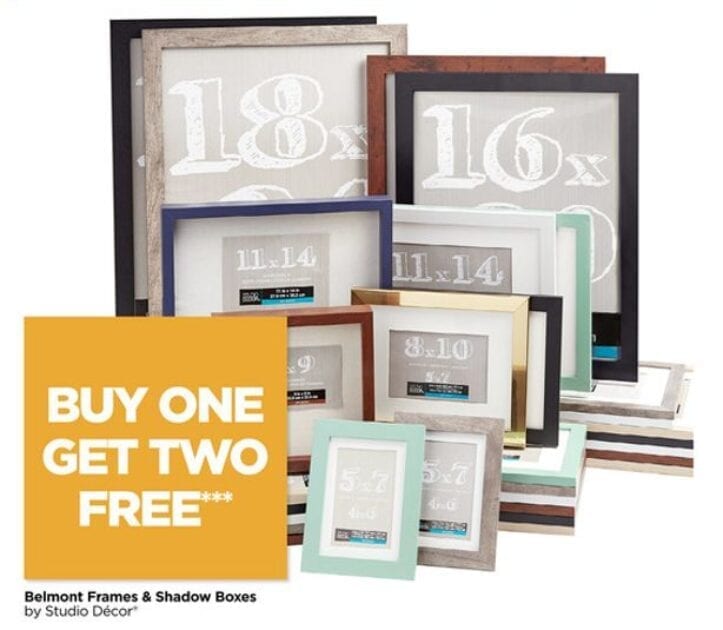 Belmont Picture Frames Are Buy 1 Get 2 Free!