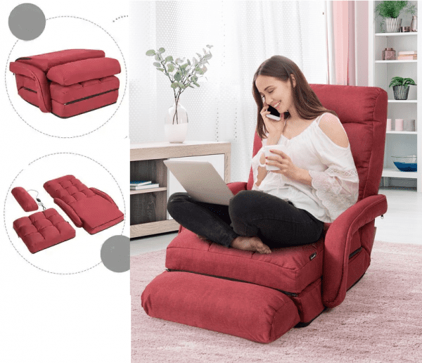 This Massage Recliner Chair Turns Into A Bed & It’s Discounted!