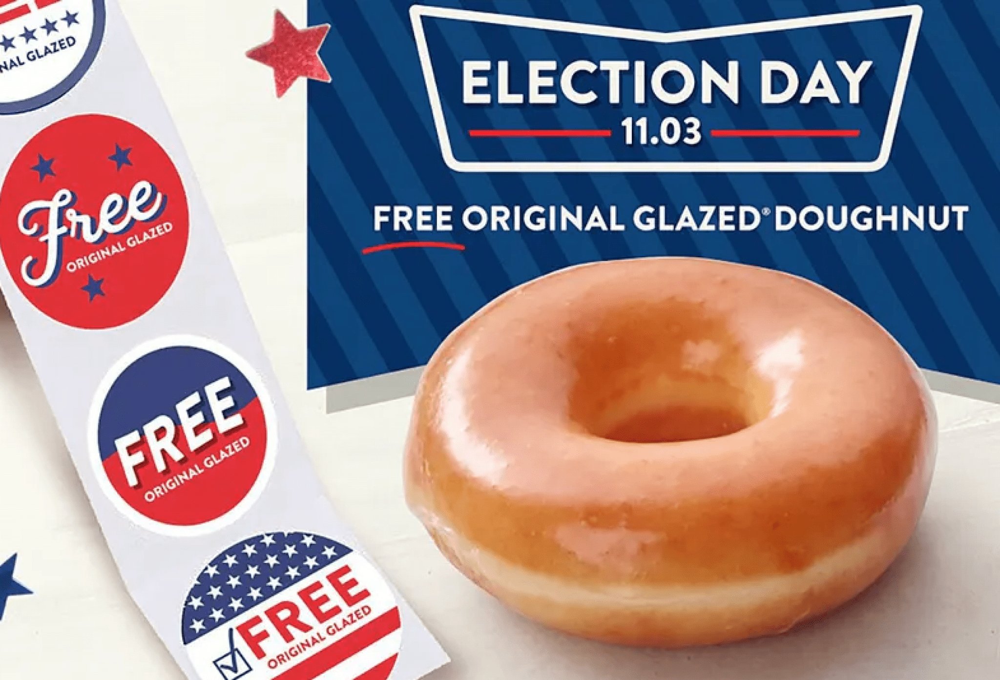 FREE Krispy Kreme Doughnut For Election Day! Glitchndealz