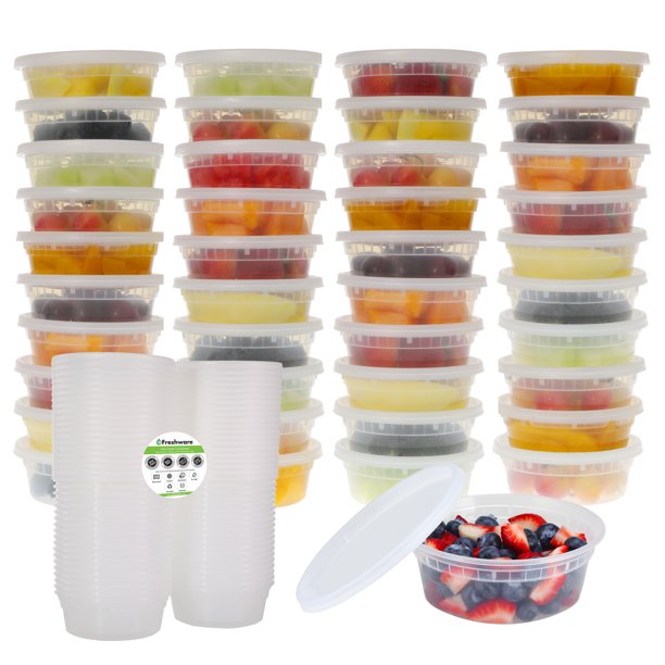 Freshware Plastic Containers 50Pack NOW ONLY $12.99 AT WALMART!