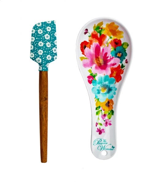 Pioneer Woman 2 Piece Spoon Rest and Spatula Set Only $1.50 at Walmart!