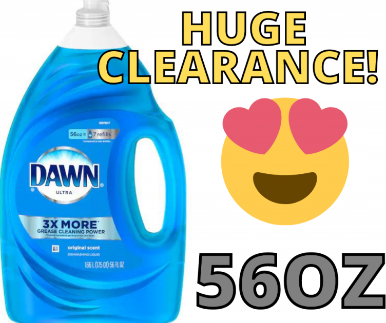 Dawn Dish Soap 56oz HOT CLEARANCE at Lowes!