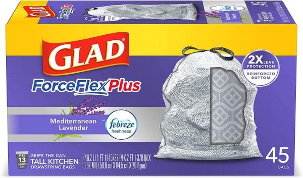 HOT!!! $10.00 Amazon Coupon For Glad ForceFlexPlus Tall Kitchen Drawstring Trash Bags
