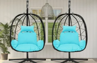 2 Piece Egg Chair Outdoor Wicker Chair Stand Patio Swing Hammock Basket Removable Blue Cushion All weather Rattan Living Room Balcony Porch 265lbs Ca a931379d f0bd 48ea 887e ab34c9057c86.2dba8c0c72772cc3d6dac2474c904c8f