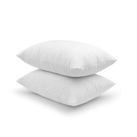 (2 Count) Beautyrest Silver® Quilted Comfort™ Memory Foam Bed Pillows, Standard/Queen