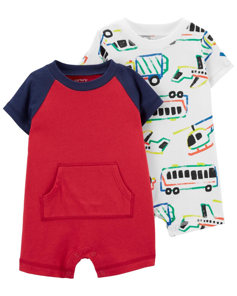2-Pack Cotton Rompers on Sale At Carter's