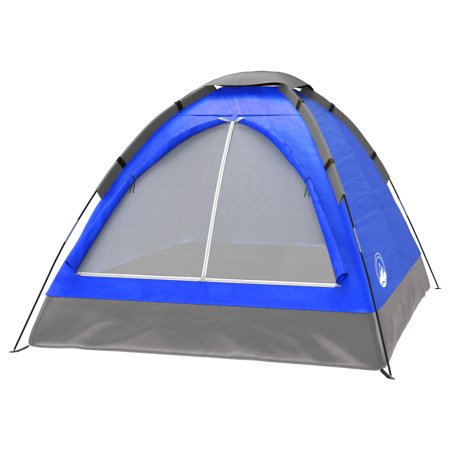 2 Person Camping Tent – Includes Rain Fly and Carrying Bag – Lightweight Outdoor Tent for Backpacking, Hiking, or Beach by Wakeman Outdoors (Blue)