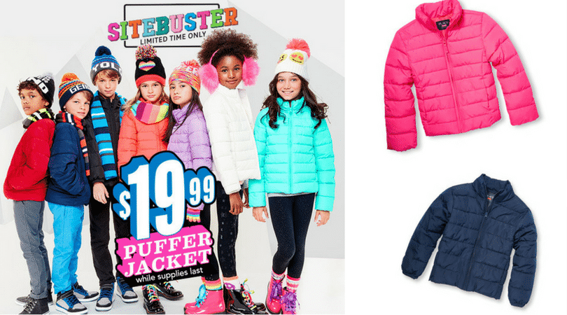 Puffer Jackets for Tots and Kids Huge Discount!