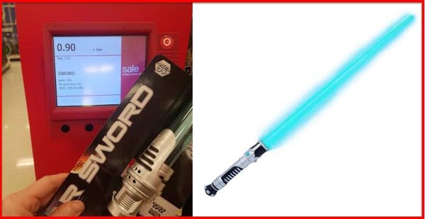 WHOA!! Light Sabers ONLY $.90 Cents! * Tag a Star Wars lover! *