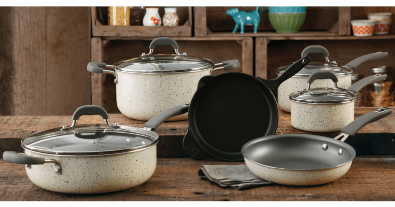 Pioneer Woman 10 PC Pre Seasoned Cookware walmart clearance yes we coupon