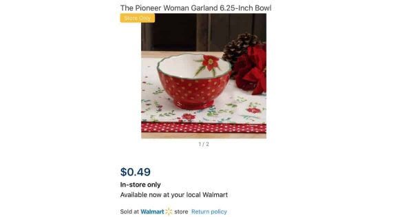 AWESOME DEAL!!! Pioneer Woman Glass Bowl ONLY 50¢ At Walmart!