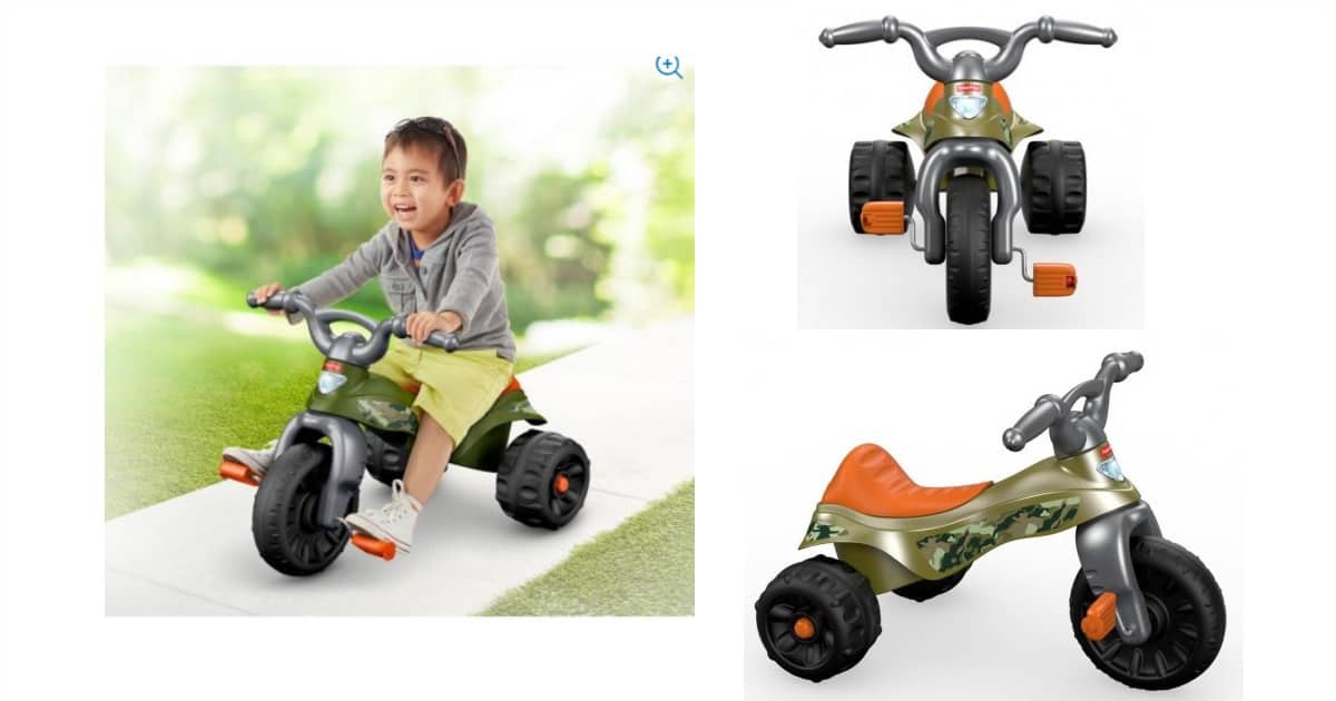Go Now! Fisher Price Camo Trike Over 90% Off! Just .00!