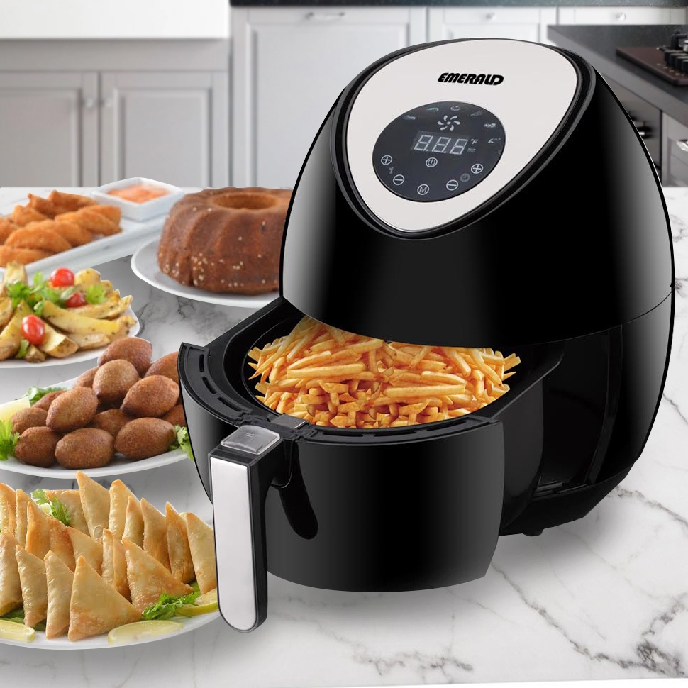 3.2L Emerald Air Fryer with Digital LED Touch Display
