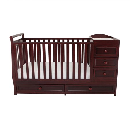 AFG Baby Furniture Daphne 3-in-1 Crib & Changer Combo Cherry