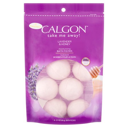 Calgon Moisturizing Lavender and Honey Bath Fizzies, 8 Count